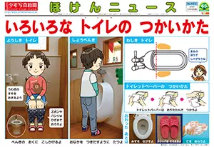 小学生向けのトイレの使い方ポスター集